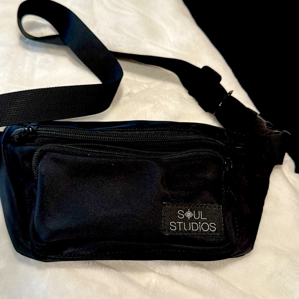 Stylish Black Waist Bag